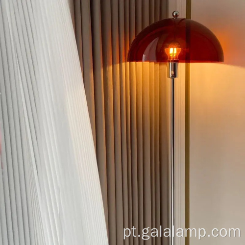 Candeeiro de pé moderno em acrílico Bauhaus de meados do século